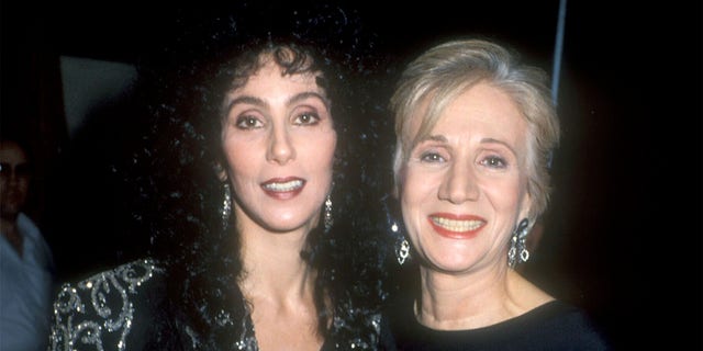 Cher and Olympia Dukakis during The 15th Annual People's Choice Awards at Disney Studios in Burbank, California, United States. 