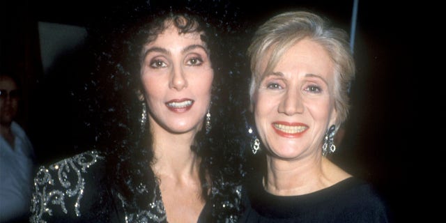 Cher and Olympia Dukakis during The 15th Annual People's Choice Awards at Disney Studios in Burbank, California, United States.