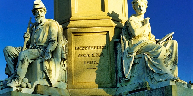 Monument, Battle of Gettysburg, Gettysburg National Park, Pennsylvania . (Photo by: Arthur Gurmankin/Education Images/Universal Images Group via Getty Images)