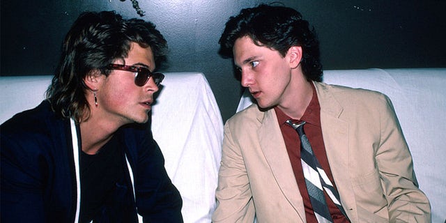 (L-R) Actors Rob Lowe and Andrew McCarthy.