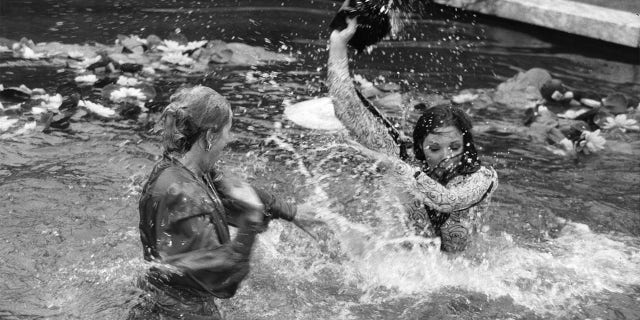 Linda Evans revealed her favorite fight scene with 'Dynasty' co-star Joan Collins involved a pond.