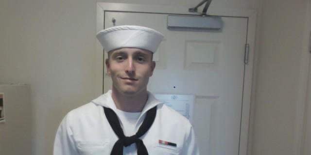 David Bulger (pictured) wearing his U.S. Navy uniform (Photo courtesy of David Bulger).