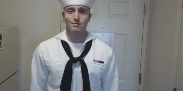 David Bulger (pictured) wearing his U.S. Navy uniform (Photo courtesy of David Bulger).