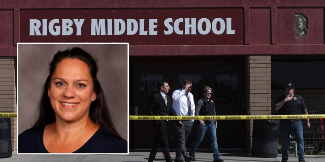 Krista Gneiting, right, has been identified as the teacher who stopped a sixth-grade student from further opening fire at Rigby Middle School in Rigby, Idaho on Thursday. (AP/Jefferson County School District 251)