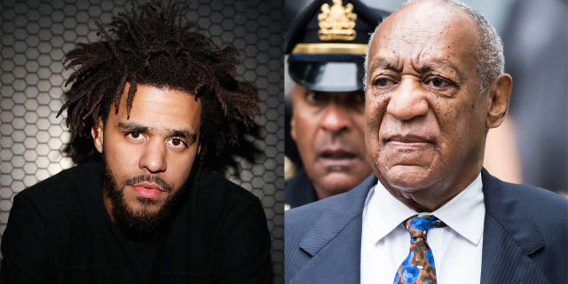 J. Cole received both criticism and praise for mentioning Bill Cosby in a freestyle rap.