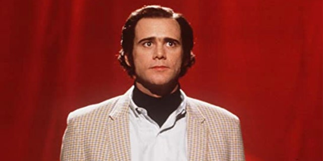 Jim Carrey appears in a scene of 'Man on the Moon' in which he portrayed late comedian Andy Kauffmann.