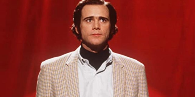 Jim Carrey appears in a scene of 'Man on the Moon' in which he portrayed late comedian Andy Kauffmann.