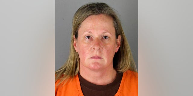 This undated booking photo released by the Hennepin County, Minn., Sheriff shows Kim Potter, a former Brooklyn Center, Minn., police officer.