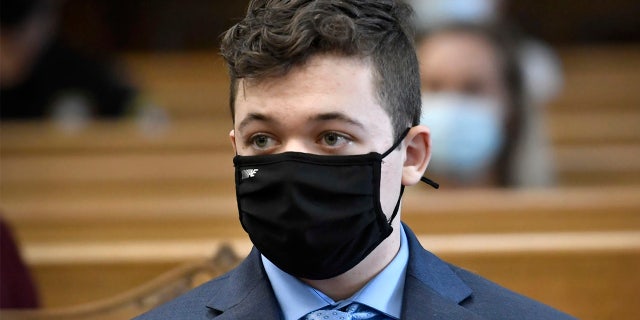Kyle Rittenhouse listens during his pretrial hearing May 21, 2021 at the Kenosha County Courthouse in Kenosha, Wis. (AP/The Kenosha News)