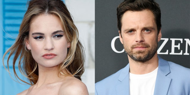 Lily James and Sebastian Stan will play Pamela Anderson and Tommy Lee, respectively, in Hulu's 'Pam & Tommy.'