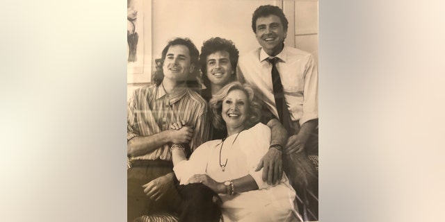 Michael Learned and her sons.