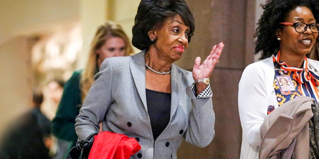 Representative Maxine Waters (D-CA) arrives for a House Democratic Caucus meeting to choose leaders for the 116th Congress on Capitol Hill in Washington, United States, November 28, 2018. 