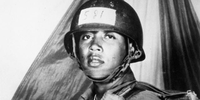 Pfc. Milton Olive III jumped on a grenade to save his fellow soldiers during the Vietnam War. (US Army/PhotoQuest/Getty Images)