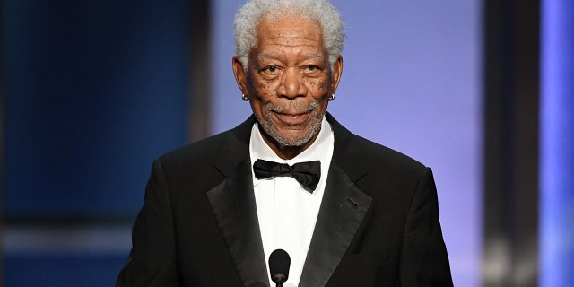 Morgan Freeman habló sobre el Mes de la Historia Negra en 2005.