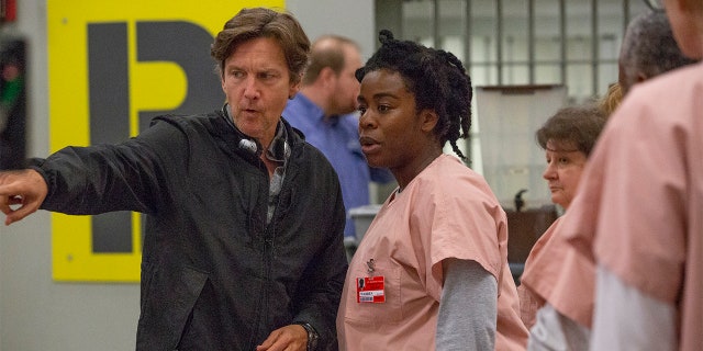 Andrew McCarthy directing an episode of 'Orange Is the New Black.'