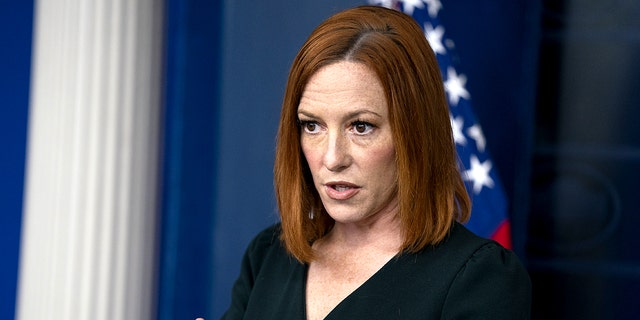 White House press secretary Jen Psaki speaks during a briefing at the White House, Tuesday, May 4, 2021, in Washington. (AP Photo/Evan Vucci)