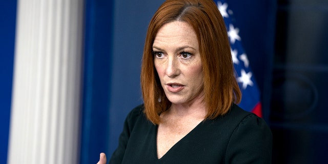 White House press secretary Jen Psaki speaks during a briefing at the White House, Tuesday, May 4, 2021, in Washington. (AP Photo/Evan Vucci)