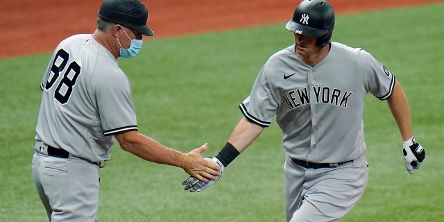 The Yankees announced Tuesday, May 11, 2021, that Nevin, who is fully vaccinated, has tested positive for the coronavirus. He is currently under quarantine protocol in Tampa. Under Major League Baseball’s guidance and advice, and with its assistance, additional testing and contact tracing are ongoing. (AP Photo/Chris O'Meara, File)