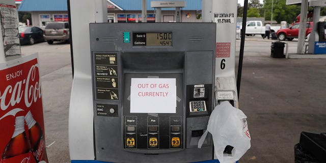 The Speedy Mart in Beulaville, N.C., was out of gasoline Tuesday, May 11, 2021.