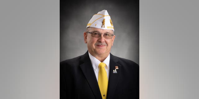 Commander John Powell of the American Legion Department of West Virginia