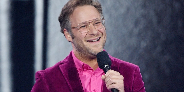 LOS ANGELES, CALIFORNIA - MAY 16: Seth Rogen speaks onstage during the 2021 MTV Movie &amp;amp; TV Awards at the Hollywood Palladium on May 16, 2021 in Los Angeles, California. (Photo by Kevin Mazur/2021 MTV Movie and TV Awards/Getty Images for MTV/ViacomCBS)