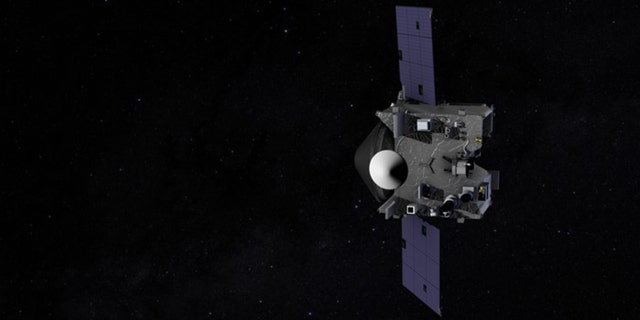 <a href="https://www.foxnews.com/category/science/air-and-space/nasa" target="_blank">NASA’s</a> OSIRIS-REx spacecraft.