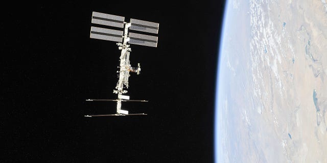 The International Space Station photographed by Expedition 56 crew members from a Soyuz spacecraft after undocking on Oct. 4, 2018.