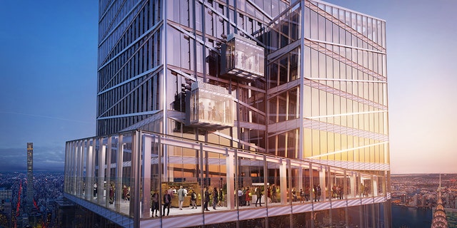 Midtown development One Vanderbilt will soon offer thrill-seekers a fresh way to be scared of New York: an all-glass enclosed elevator on the outside of the building.