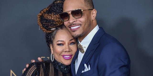  Tameka "Tiny" Cottle and T.I. attend the 51st NAACP Image Awards at the Pasadena Civic Auditorium on February 22, 2020, in Pasadena, Calif. (Photo by Aaron J. Thornton/FilmMagic)