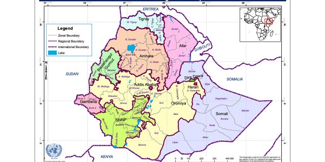 Ethiopia Regional Map