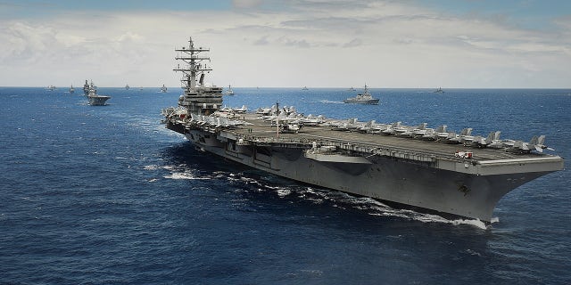 The USS Ronald Reagan in 2014.