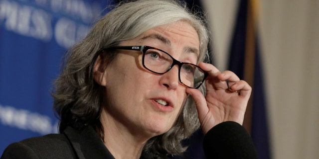 Feb. 11, 2020: Dr. Anne Schuchat, Principal Deputy Director of the Centers for Disease Control and Prevention (CDC) speaks during a news conference to give an update on the CDC's ongoing response to the coronavirus outbreak at the National Press Club in Washington.