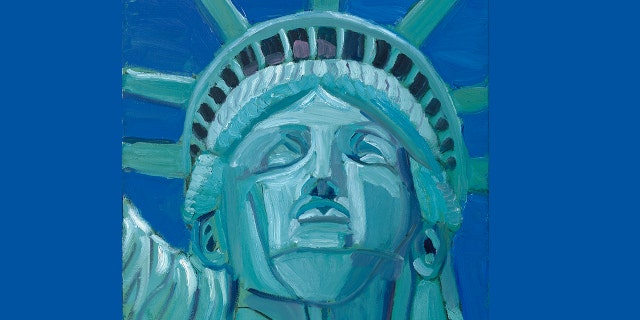 "Lueur d'espoir," Peinture du président George W. Bush. 