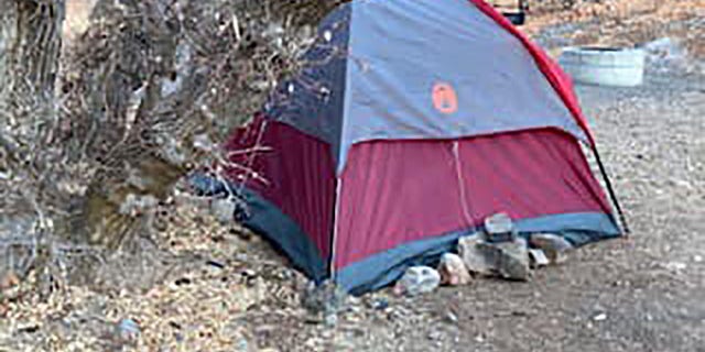 Officials came across what appeared to be an abandoned tent on Sunday during their renewed search for signs of the woman.