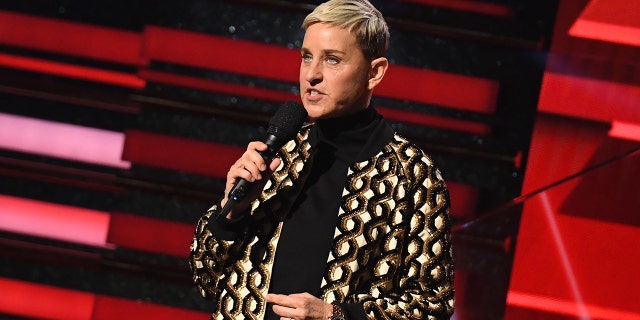 Ellen DeGeneres introduces Lil Nas X and Billy Ray Cyrus during the 62nd Annual Grammy Awards on Jan. 26, 2020, in Los Angeles. 