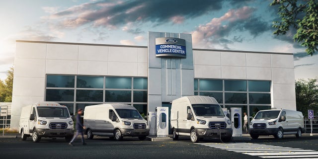 The E-Transit is available in several body styles.
