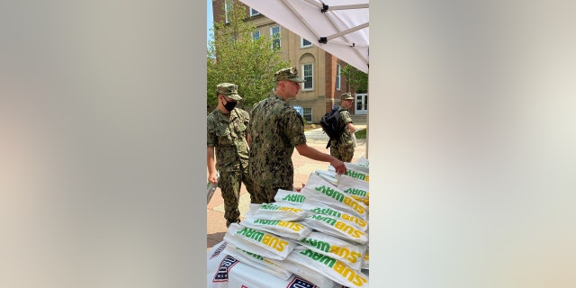 Feed the Crew event at Naval Submarine Base New London
