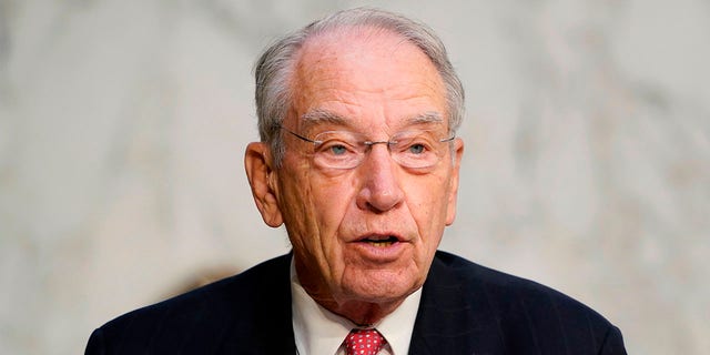 Sen. Chuck Grassley, R-Iowa speaks during testimony from Supreme Court nominee Judge Amy Coney Barrett on the third day of her confirmation hearing before the Senate Judiciary Committee on Capitol Hill on October 14, 2020 in Washington, DC. (Photo by SUSAN WALSH/POOL/AFP via Getty Images)