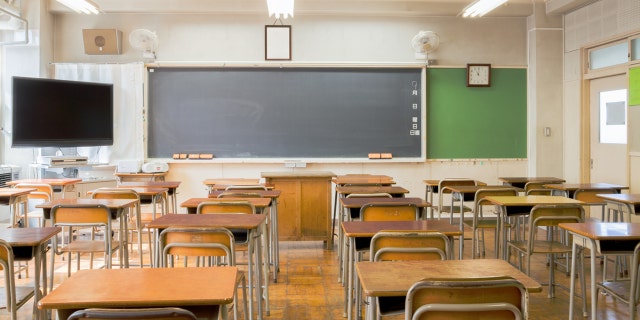 An empty classroom