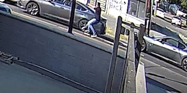 A gunman appeared to open fire on another vehicle in broad daylight on Wednesday. (DC Metropolitan Police Department)