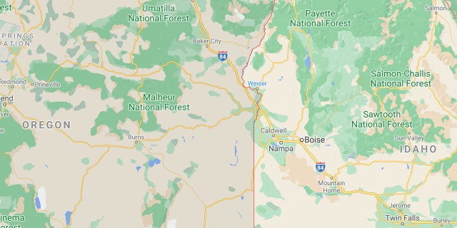 The region around the Oregon-Idaho line.