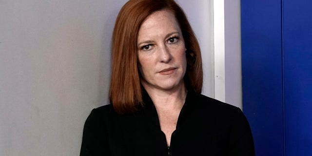 白宫新闻秘书简·普萨基（Jane Psaki）于2021年5月14日抵达华盛顿白宫的新闻发布会。普萨基本周没有透露以色列对哈马斯的回应是否是以色列的回应。 "不成比例的。" 美国摄影师尤里·格里巴斯（Yuri Gribas）/保罗/汽巴（Ciba）摄影，请勿使用德国。