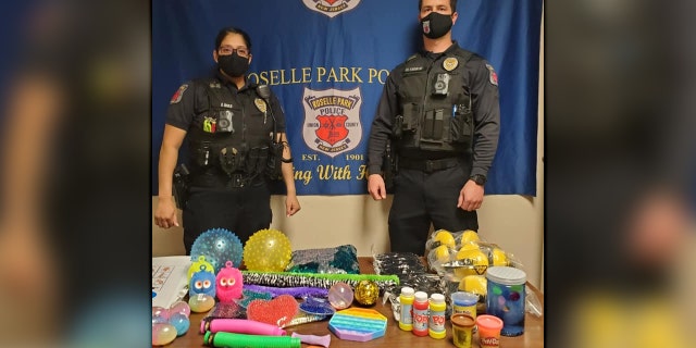 Roselle Park Police Officer Jessica Diaz, left, proposed the new kits and training last week.