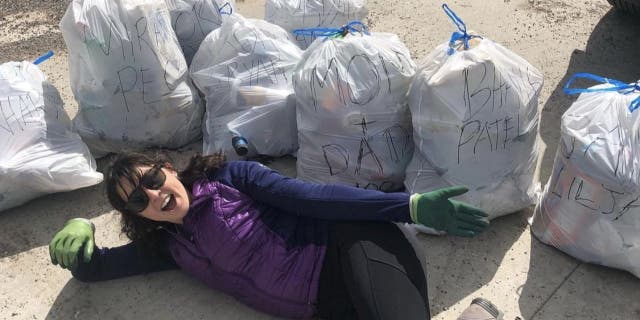 Stefani Shamrowicz has been chronicling her journey on Instagram, posting from New York City on Tuesday and Ohio last week, when she collected her 100th bag of trash. Seven days before that, she was in Kentucky.