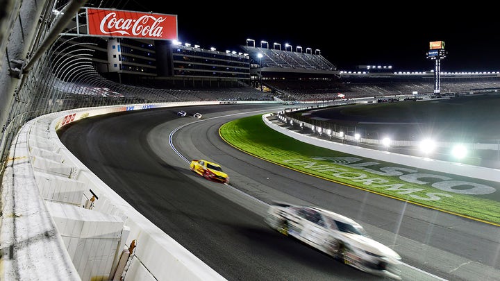 Cuban American NASCAR star Aric Almirola reminds fans that "our freedom is not free"