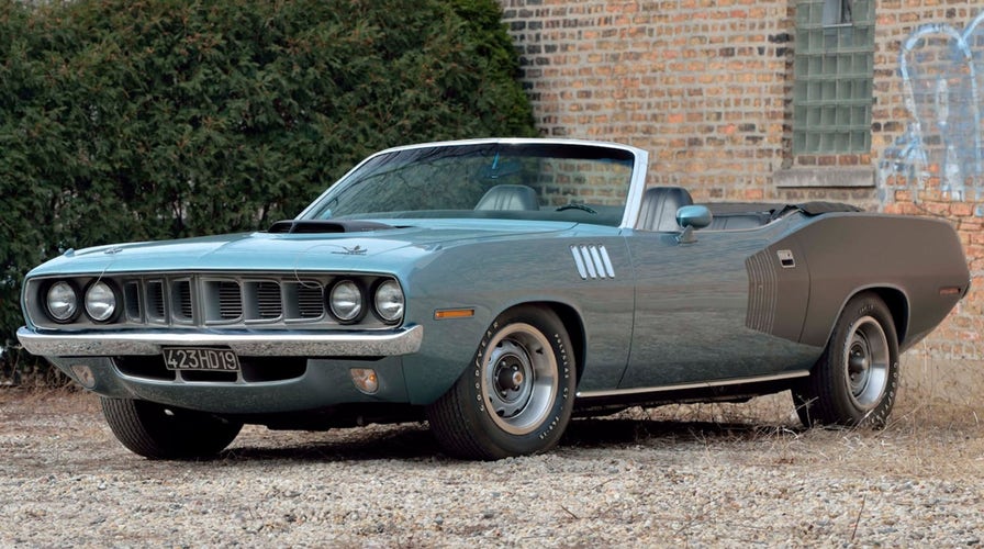 Rare 1971 Plymouth Hemi 'Cuda Convertible gets record $4.8 million auction bid, but it's not enough | Fox News Rare 1971 Plymouth Hemi 'Cuda Convertible Gets Record $4.8 Million Auction Bid, But It'S Not Enough | Fox News