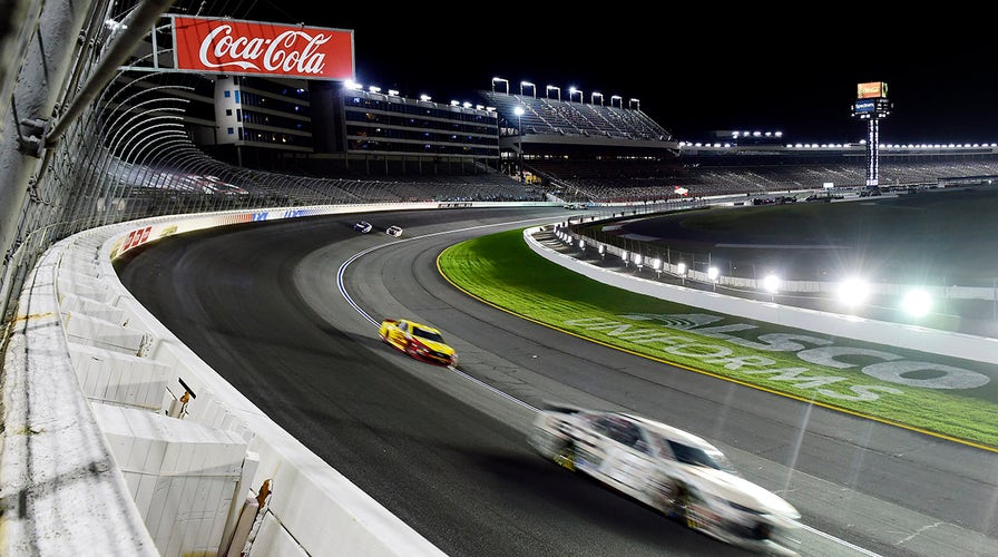 Cuban American NASCAR star Aric Almirola reminds fans that "our freedom is not free"