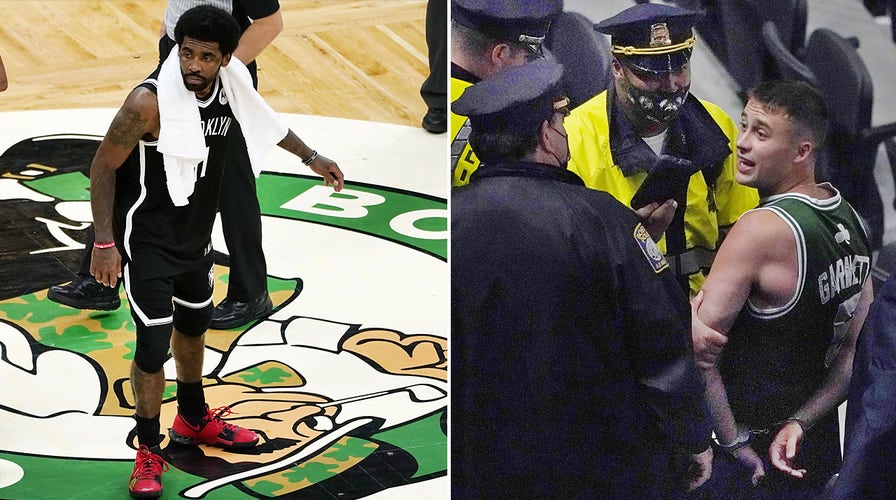 Celtics fan arrested after tossing water bottle at Kyrie Irving