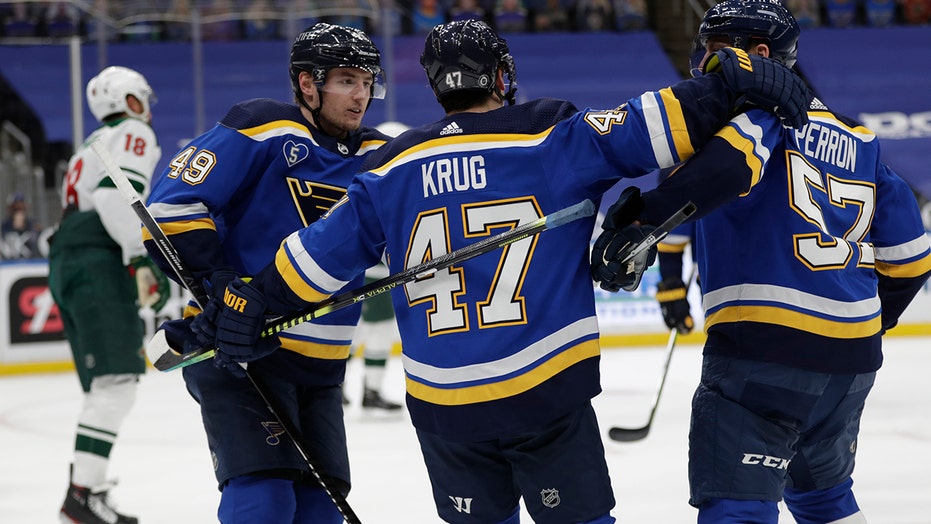 Husso makes 31 stops for first NHL shutout, Blues beat Wild