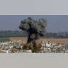 Smoke rises after an Israeli airstrike in Gaza City, Tuesday, May 11, 2021. (AP Photo/Hatem Moussa)